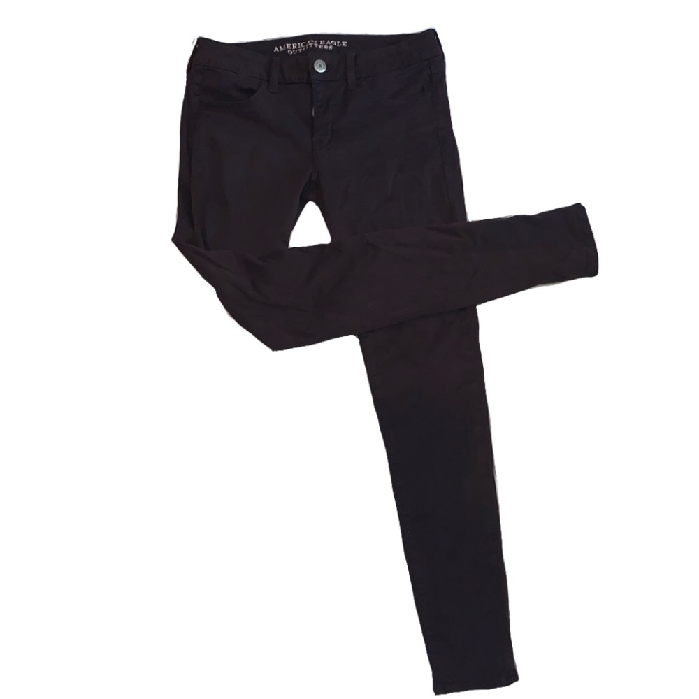 NWOT AEO super stretch purple jeggings